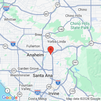 Map to Gold Coast Dental Orange office in Orange, CA