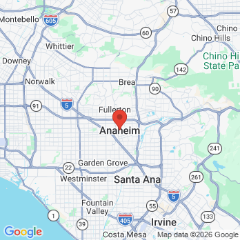 Map to Dental Group of Anaheim office in Anaheim, CA
