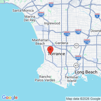 Map to Breeze Orthodontics office in Torrance, CA