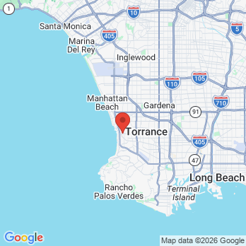 Map to south bay dental studio office in Redondo Beach, CA