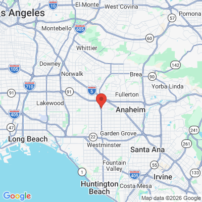 Map to  office in Buena Park, CA