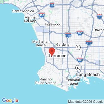 Map to Michelle Comroe DDS, Inc. office in Torrance, CA
