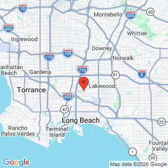 Map to SoCal Kidz Pediatric Dentistry office in Long Beach, CA