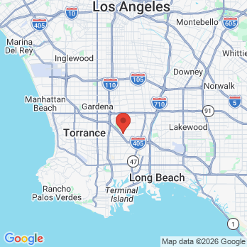 Map to Thrive Orthodontics office in Carson, CA