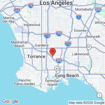 Map to Dominguez Hills Dental Group office in Carson, CA