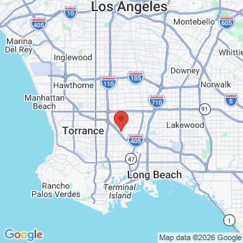 Map to The Children's Dental Specialist Southbay office in Carson, CA