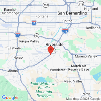 Map to New location office in Riverside, CA