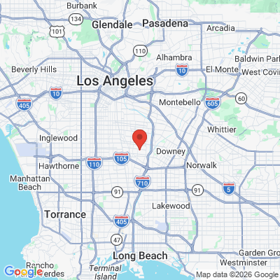 Map to  office in South Gate, CA