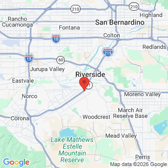 Map to Primary Office office in Riverside, CA