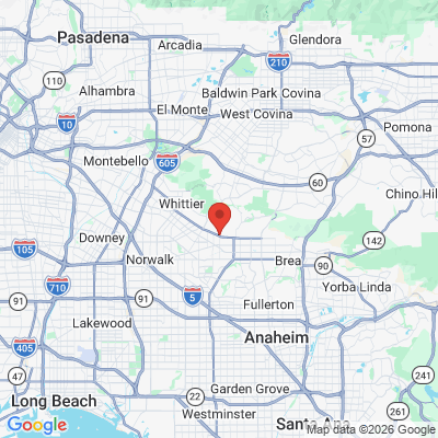Map to  office in Whittier, CA