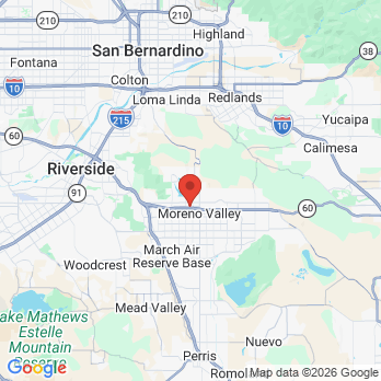 Map to Primary Office office in Moreno Valley, CA
