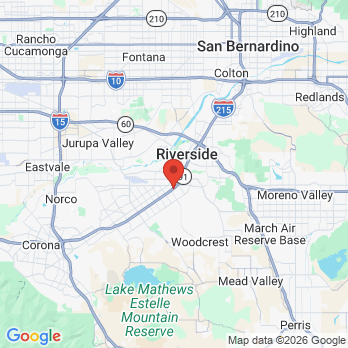 Map to Dentiland Kids and Orthodontics/Yabar and Flores Dental office in Riverside, CA