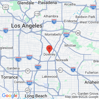 Map to ADHP Downey office in Downey, CA