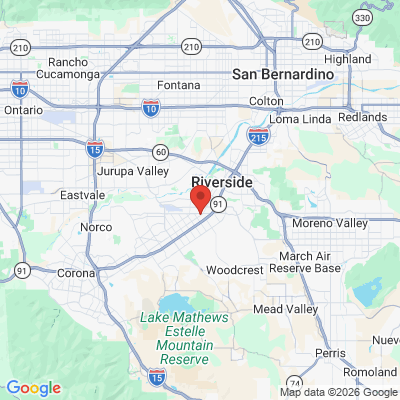 Map to  office in Riverside, CA