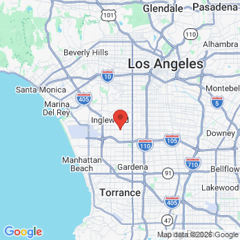 Map to Dental Playground office in Inglewood, CA