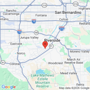 Map to Vazquez Norma DDS office in Riverside, CA