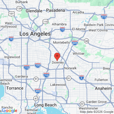 Map to Orange Estates Dental office in Downey, CA