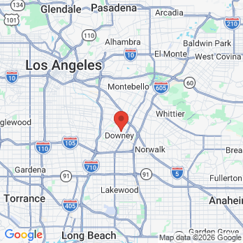 Map to Daniel Garcia DDS office in Downey, CA