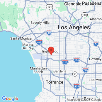 Map to ABC Dental office in Inglewood, CA