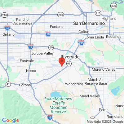 Map to  office in Riverside, CA