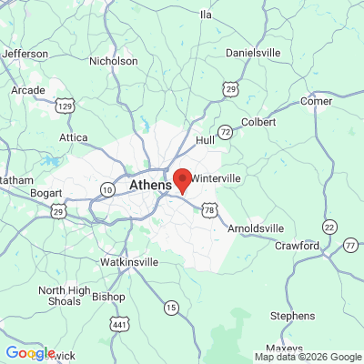 Map to  office in Athens, GA