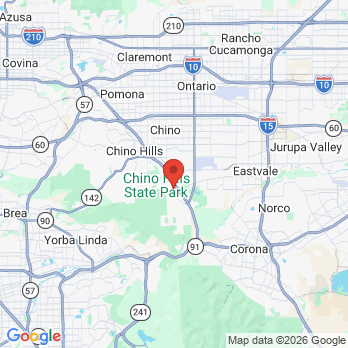 Map to Pine Center Dental Group office in Chino Hills, CA
