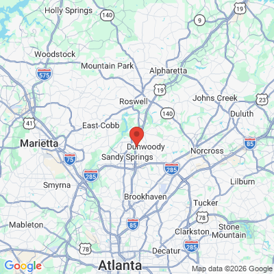 Map to  office in Sandy Springs, GA