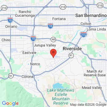 Map to Easy dental care  office in Riverside, CA