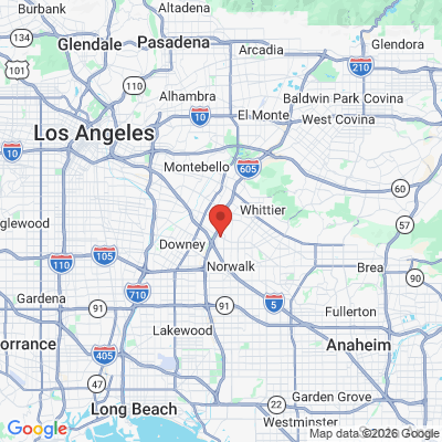 Map to  office in Santa Fe Springs, CA