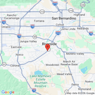 Map to  office in Riverside, CA
