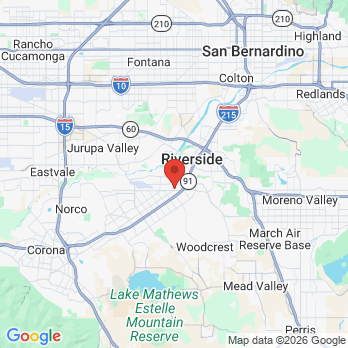 Map to Riverside Center For Esthetic Dentistry  office in Riverside, CA