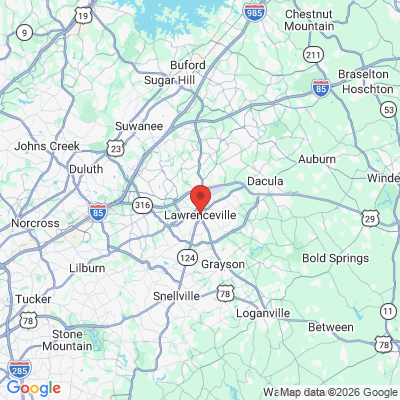 Map to  office in Lawrenceville, GA