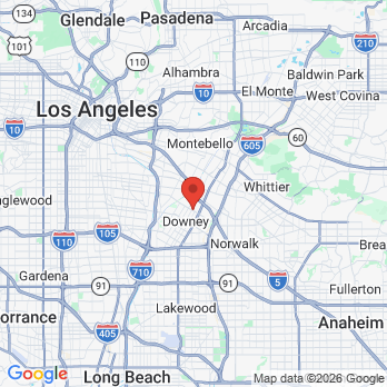 Map to Ofir Orthodontics office in Downey, CA