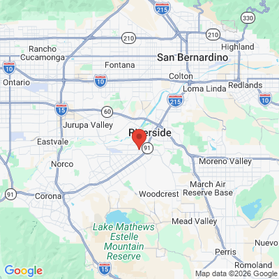 Map to  office in Riverside, CA