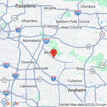 Map to MC Orthodontics office in Whittier, CA