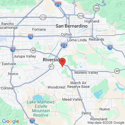 Map to  office in Riverside, CA