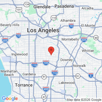 Map to South Gate Dental Clinic office in South Gate, CA