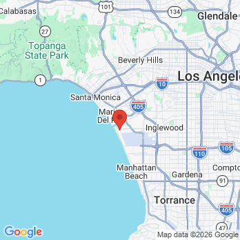 Map to Del Rey Dental office in Playa Del Rey, CA