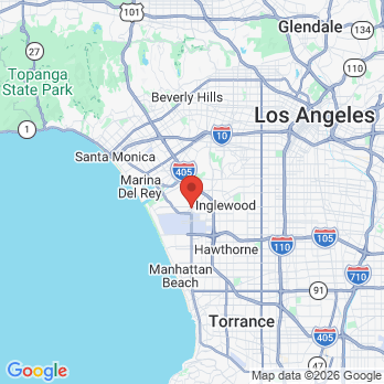 Map to Assure Dental of LAX office in Los Angeles, CA