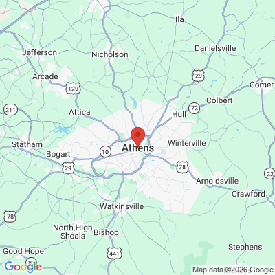 Map to  office in Athens, GA