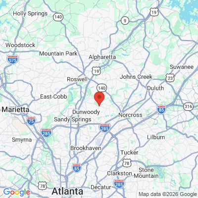 Map to  office in Sandy Springs, GA