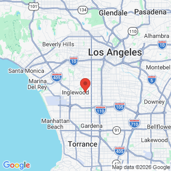 Map to Carol J Brooks DDS office in Inglewood, CA
