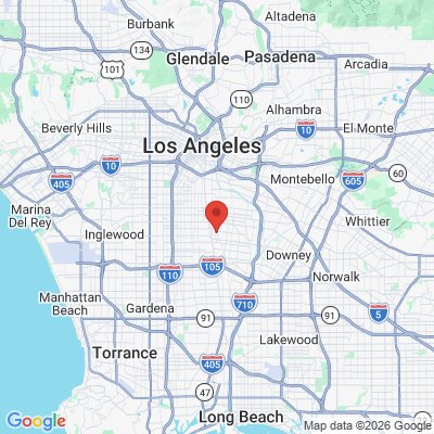 Map to Liberty Smile Center office in South Gate, CA