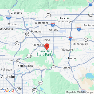 Map to Omnia Dental Chino Hills office in Chino Hills, CA