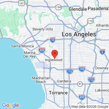 Map to Adriane Graham DDS - A Professional Dental Corporation office in Inglewood, CA