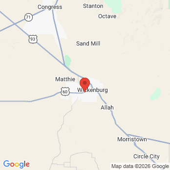 Map to Edward F. Kirk, DDS, PC office in Wickenburg, AZ