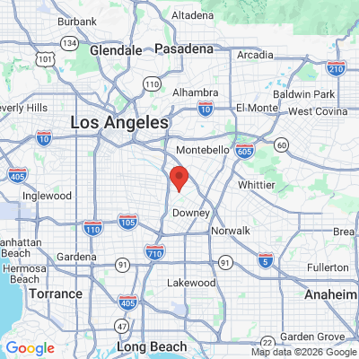 Map to  office in Bell Gardens, CA