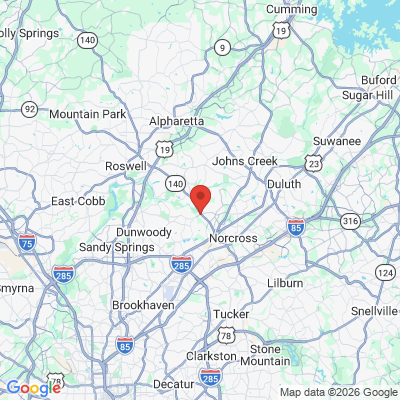 Map to  office in Peachtree Corners, GA