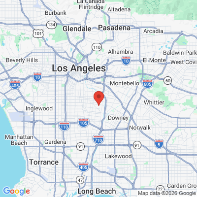 Map to Cudahy Dental office in Cudahy, CA