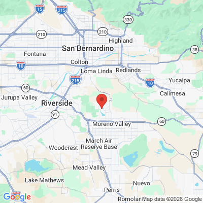 Map to  office in Moreno Valley, CA